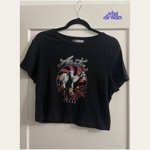 Austin, Texas Fitted Cropped Baby Tee